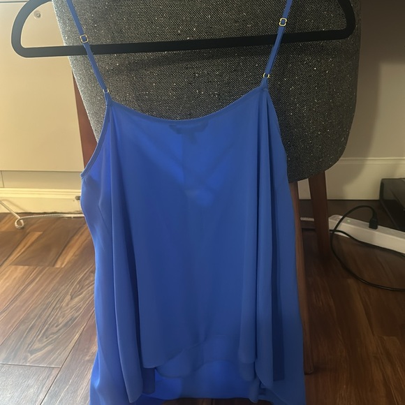Guess Cobalt Blue Spaghetti Strap Tank Top Size S - Picture 5 of 6